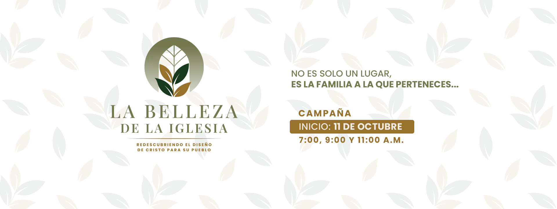 Campaña | La Belleza de la Iglesia | Agosto 2026